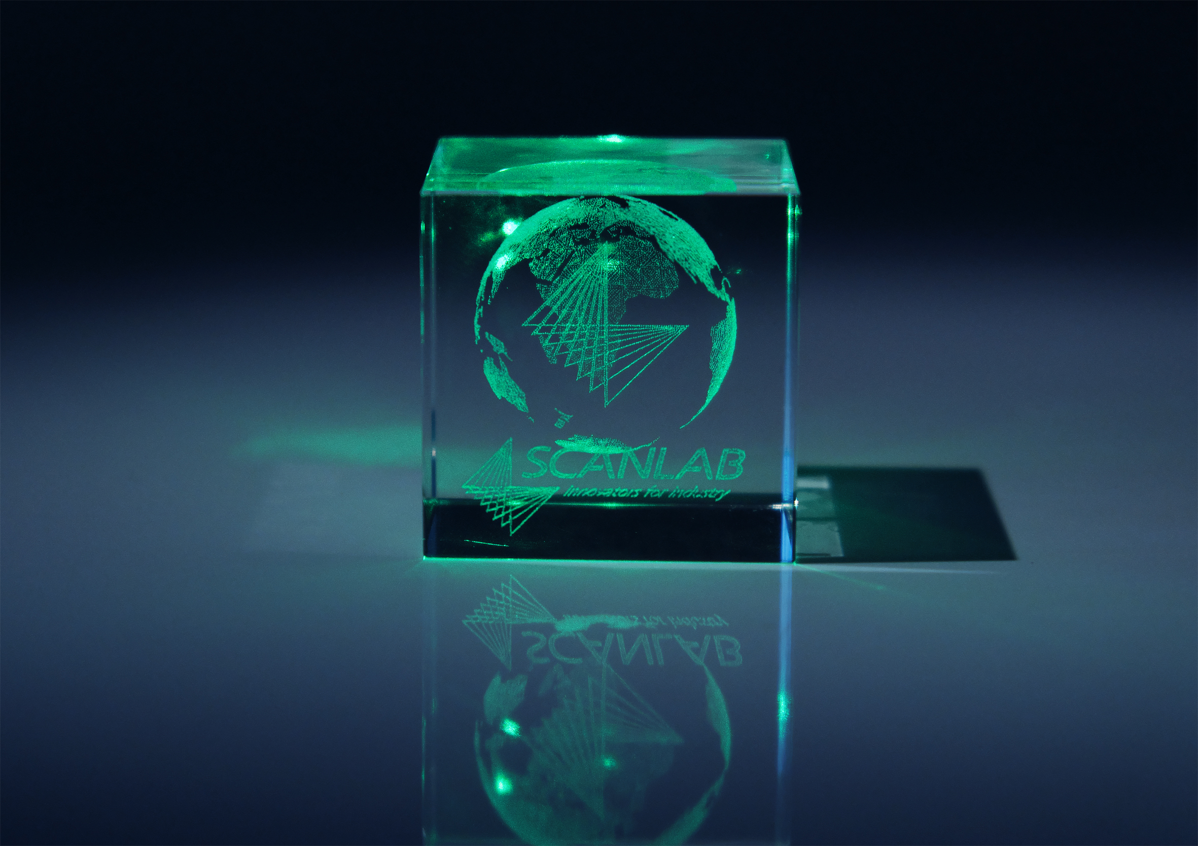 Laser gravur glas SCANLAB