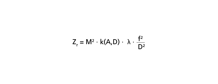 Formula Rayleigh Length