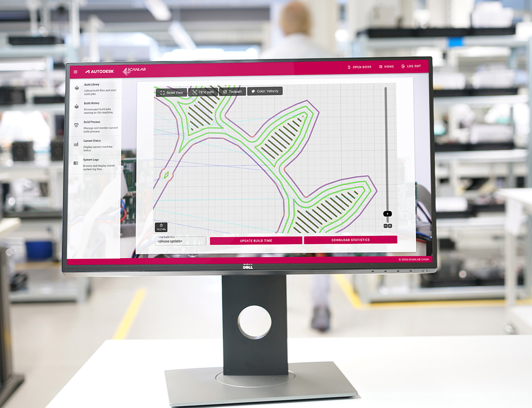 Screenshot SCANmotionControl for additive manufacturing